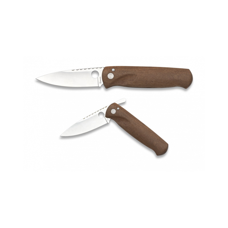 Couteau de poche Albainox. Fou. naturel. Feuille7.5