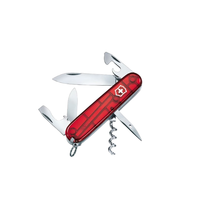 Navaja Victorinox Spartan rojo transparente