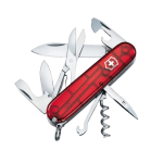 Navaja Victorinox Climber rojo transparente