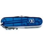 Navaja Victorinox Swiss Champ azul transparente