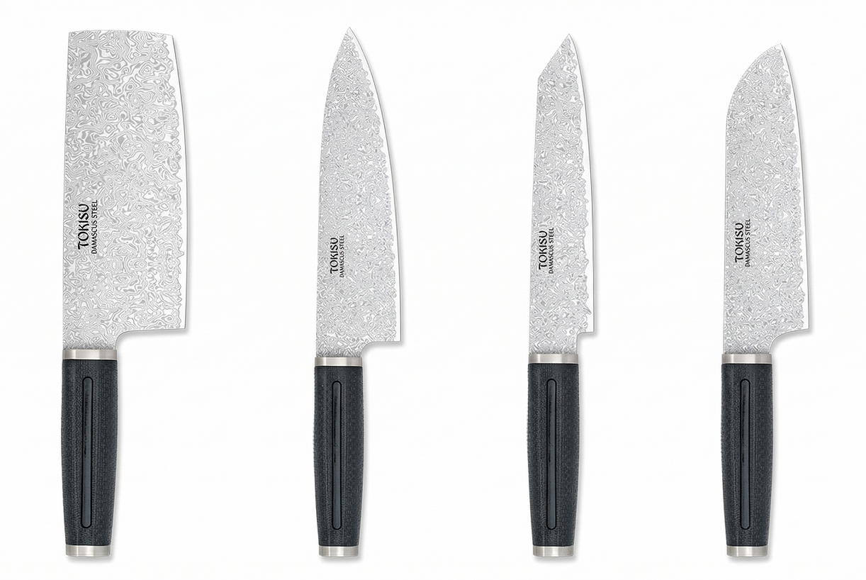 Pacchetto di coltelli da cucina Damasco