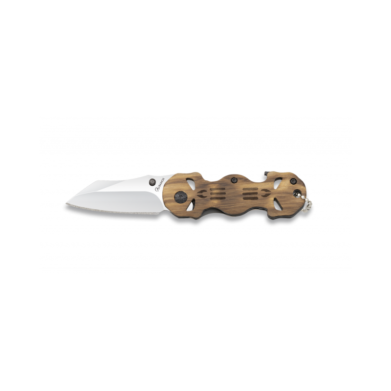 Albainox wooden pocket knife Skulls Blade 6 cm