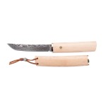 Couteau traditionnel japonais en acier de Damas