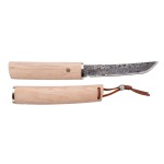 Couteau traditionnel japonais en acier de Damas