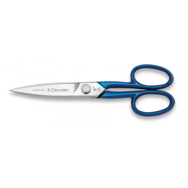 Tijera Cocina 3 Claveles Master Azul