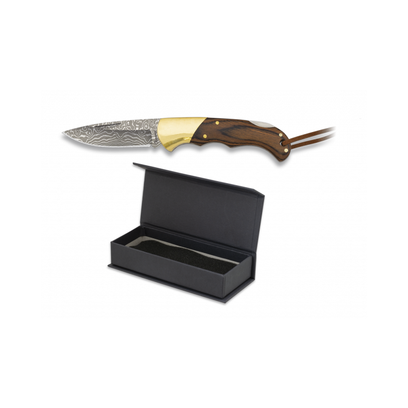 Couteau de poche damassé Albainox. Lame 6 cm