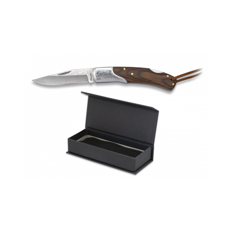 Couteau de poche damassé Albainox. Feuille 6,5 cm