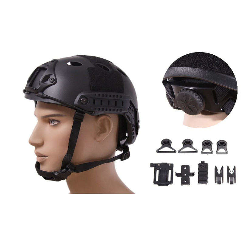 Emerson Black Fast Pj Adjustable Helmet