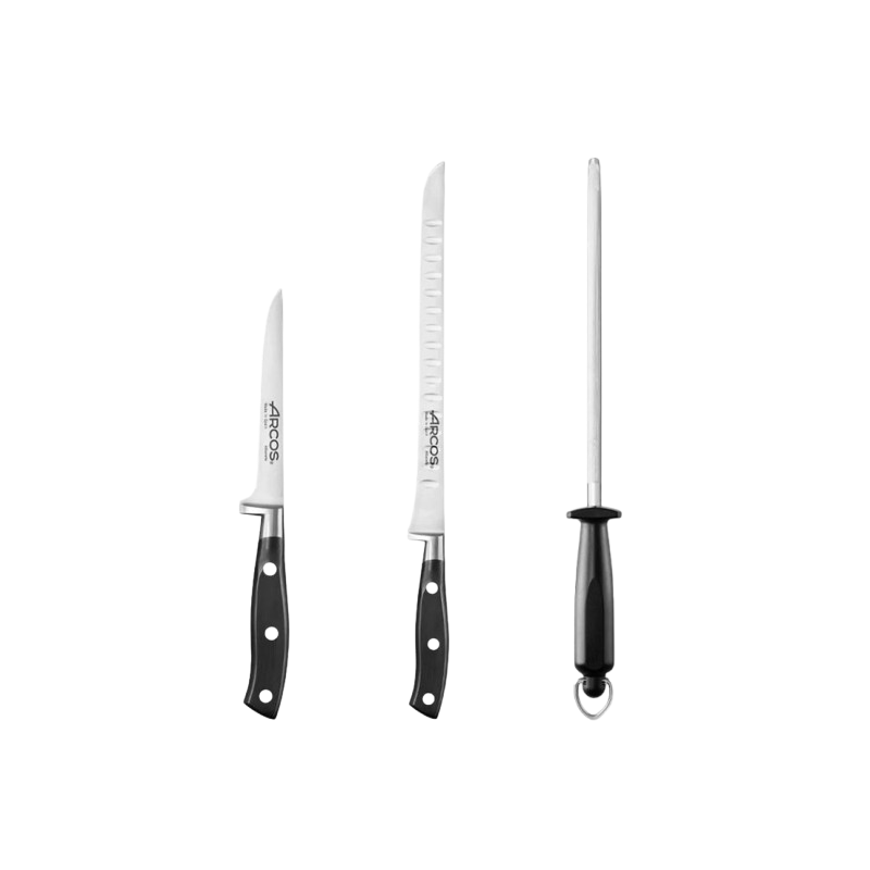 Set cuchillo jamonero Arcos Riviera