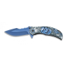Navaja Albainox 3D calavera Azul. h: 9