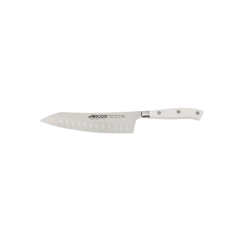 Faca Santoku Arcos Riviera blanc 180 MM
