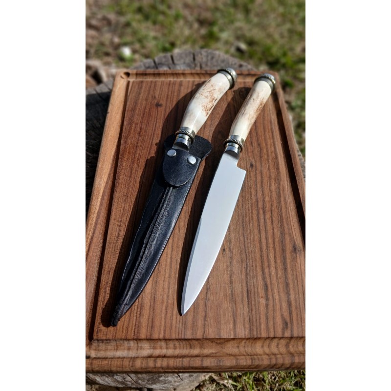 Cuchillo argentino Pampa de Acero Asta de Ciervo (20 cm)