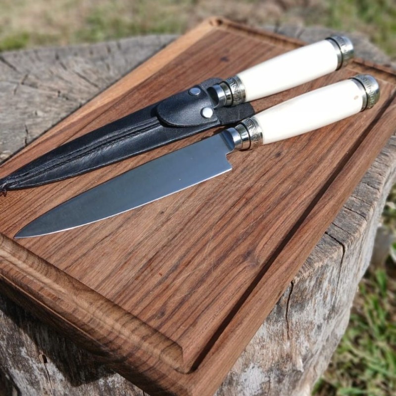 Cuchillo argentino Pampa de Acero hueso de potro  (14 cm)