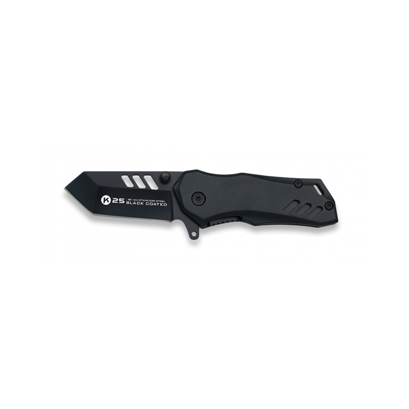 K25 black pocket knife Blade 5 cm