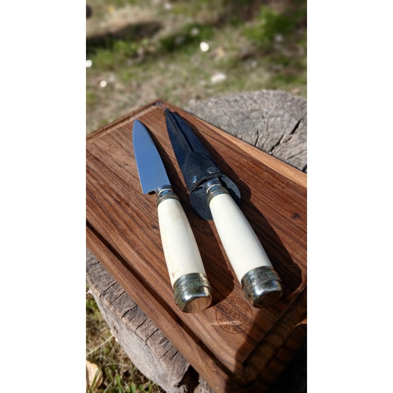 Cuchillo argentino Pampa de Acero de hueso de potro (20 cm) 1HL