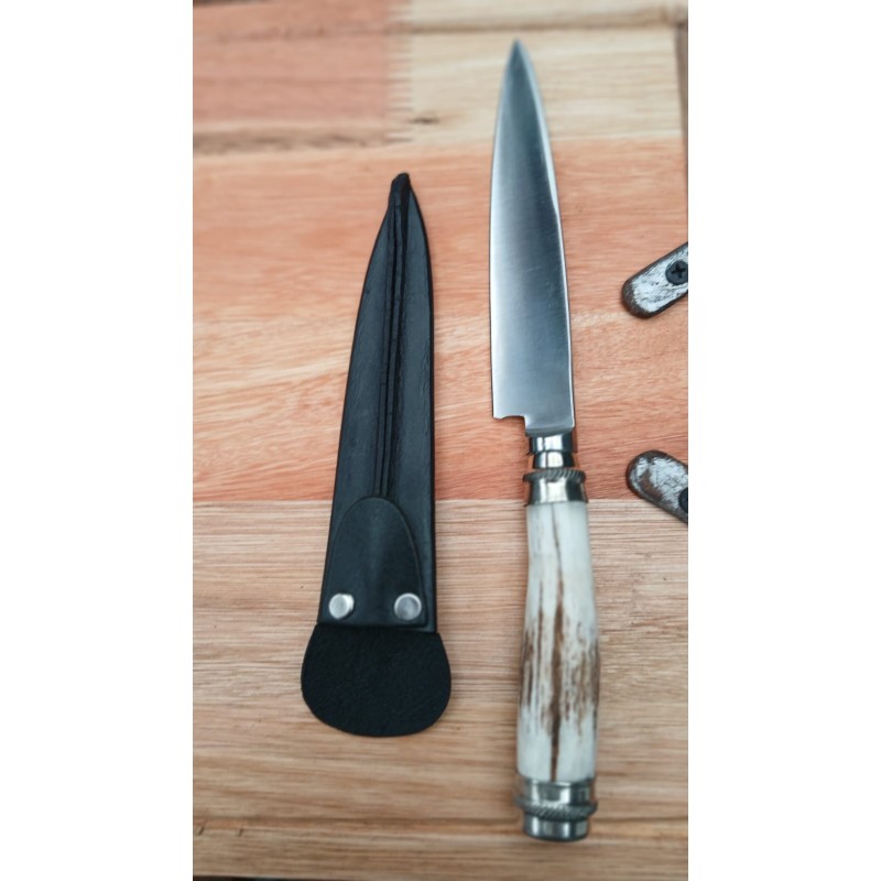 Argentinisches Messer Pampa de Acero Hirschgeweih (14 cm)