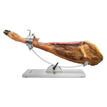 Supporto per prosciutto in acciaio inox inclinabile 3 Claveles