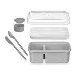 Scatola del pranzo da 1800 ml con separatore e posate