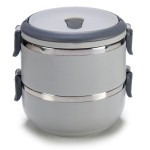 Scatola Lunch Doppia Ermetica 1500 ml | Scatola del pranzo per lavoro e picnic (3 colori)