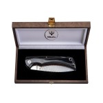 Faca de aço DAMAX micarta branca Muela BX-9M. DX