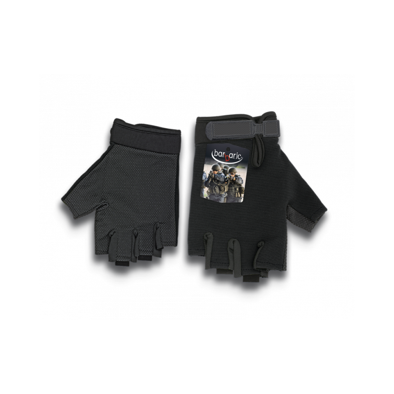 Barbarische schwarze kurze Handschuhe