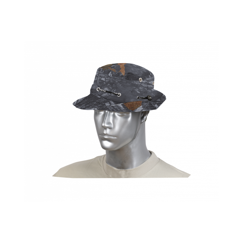 Barbaric grey forest camo boonie hat