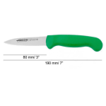 Grünes Schälmesser Arcos 2900 80 mm