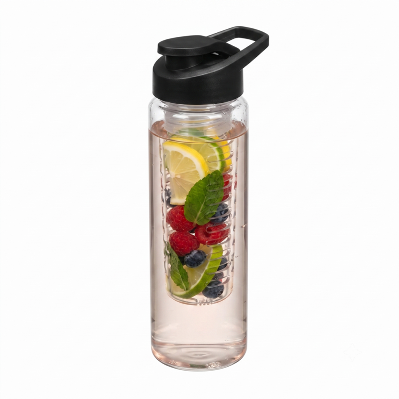 Bouteille avec infuseur de fruits et filtre 650 ml - Pour l’eau aromatisée et détox