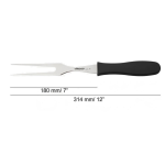 Schwarze Arcos 2900 180 mm Schnitzgabel