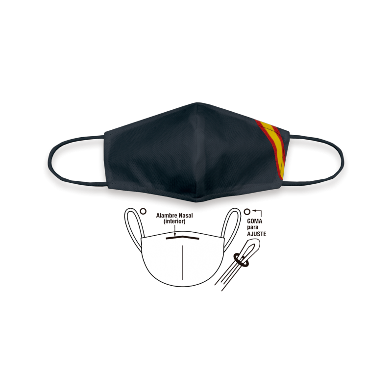 TNT face accessoryBlack Spain flagNOT CERTIFIED