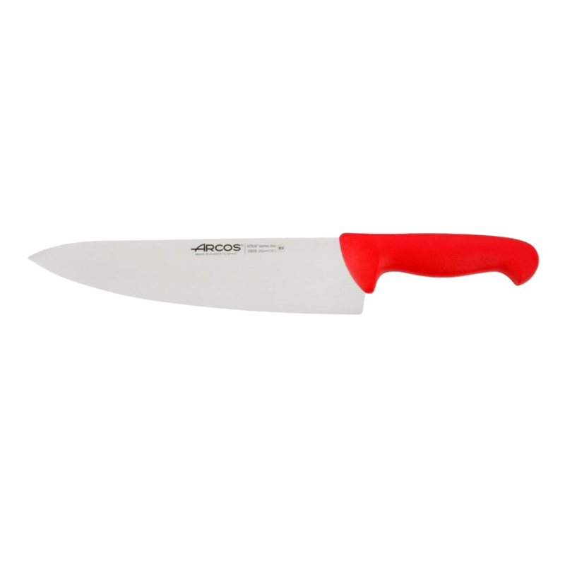 Coltello da cuocina rosso Arcos 2900 250 mm