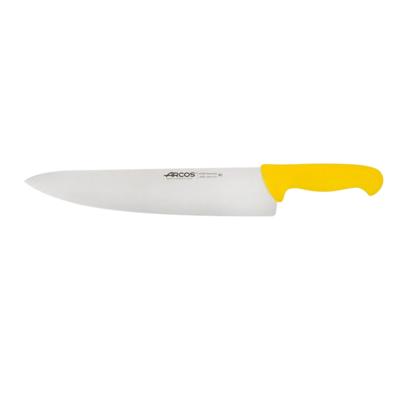 Cuchillo Cocinero color amarillo Arcos 2900 300 mm