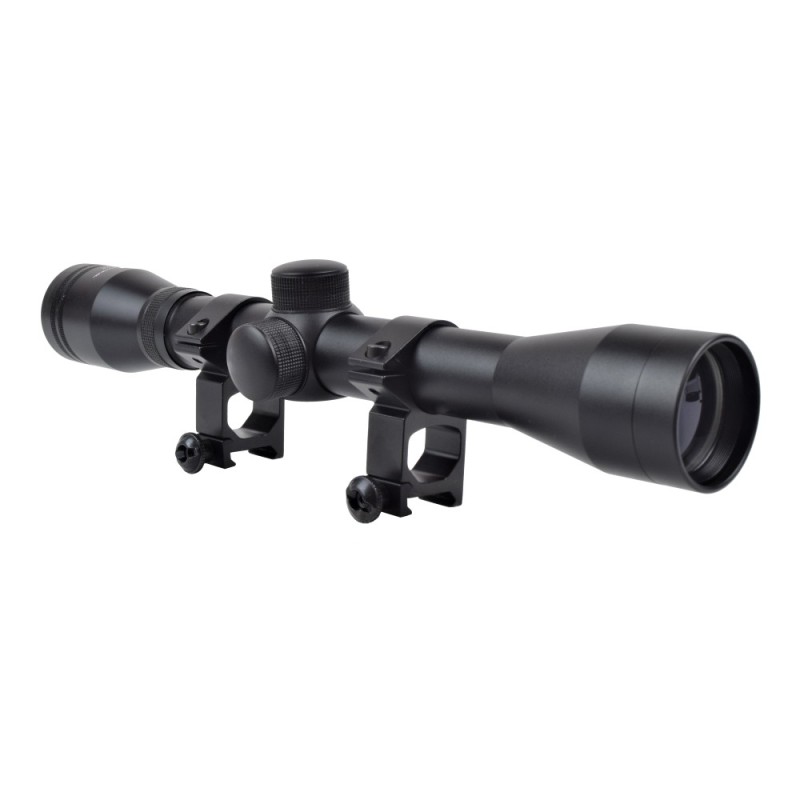 4x32 Riflescope with 32mm Objective Lens and 4x Zoom, 22mm Mounts
