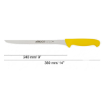 Cor da faca de fiambre: Amarelo Arcos 2900 240 mm