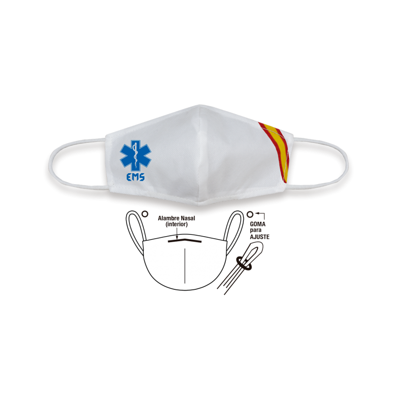 Acc. facciale TNT Bianco di emergenza. NO HO