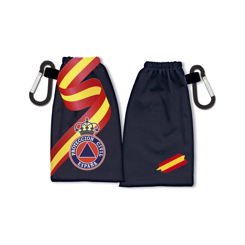 Porte-masque réversible Prot. Civil