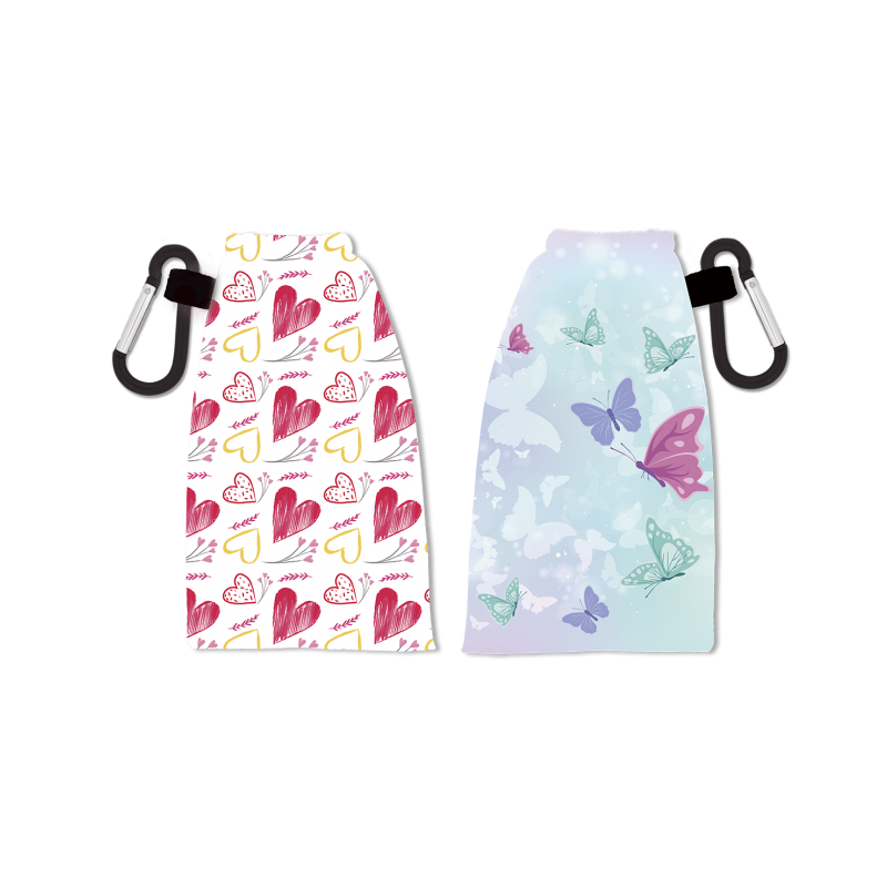 Portamascherina Reversibile Cuori