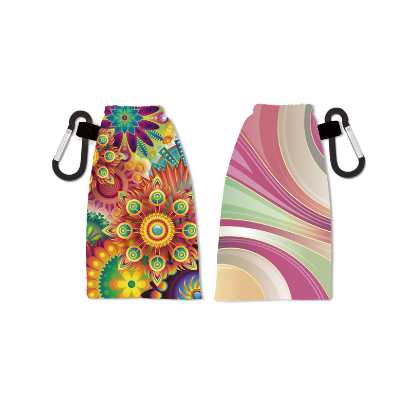 Porte-masque réversible fleur