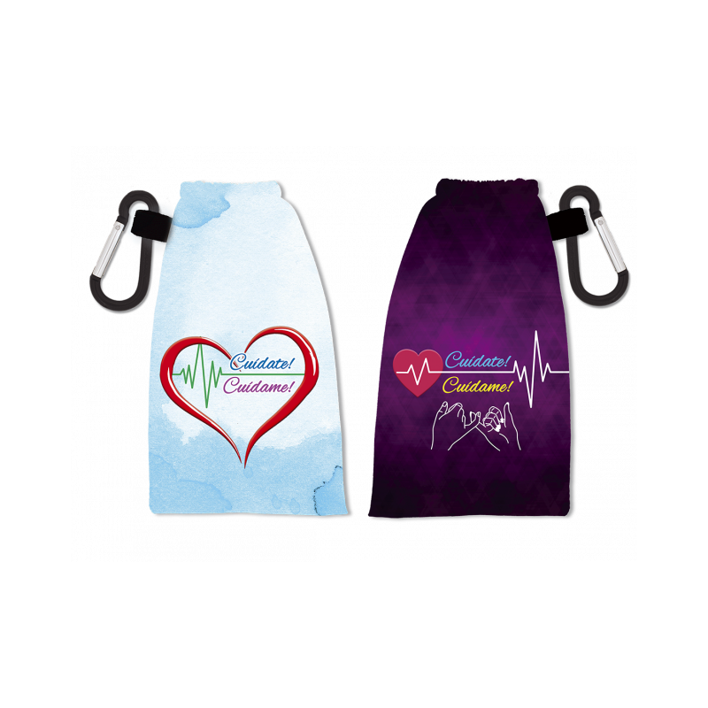 Prenez soin de vous Porte-masque réversible