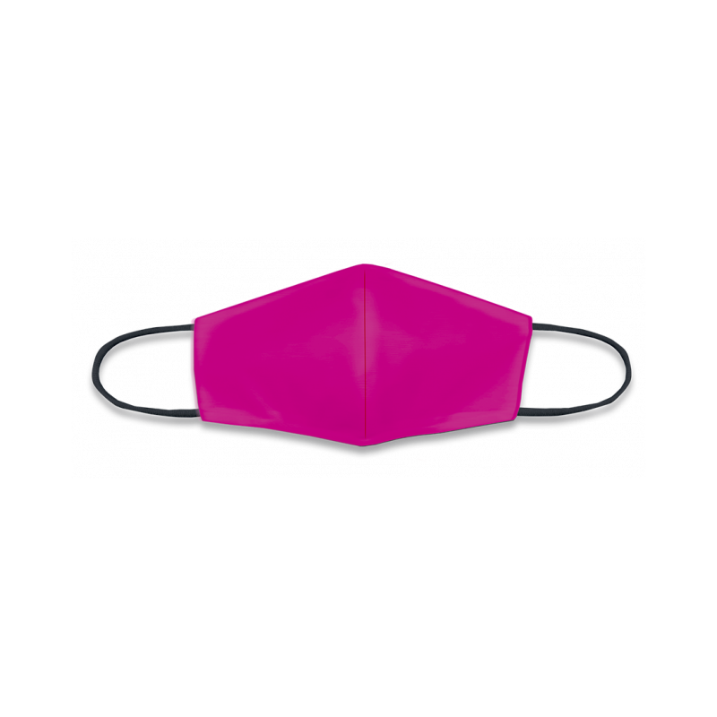 Maschera rosa tinta unita.