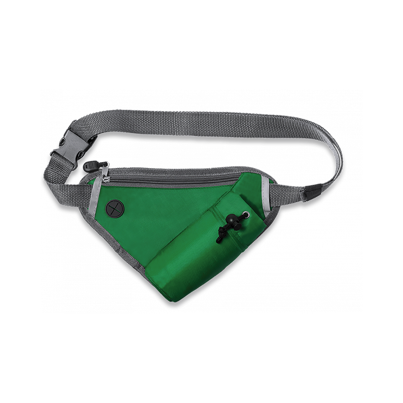 Sac banane triangulaire vert barbare