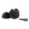Llavero con gorro impermeable negro