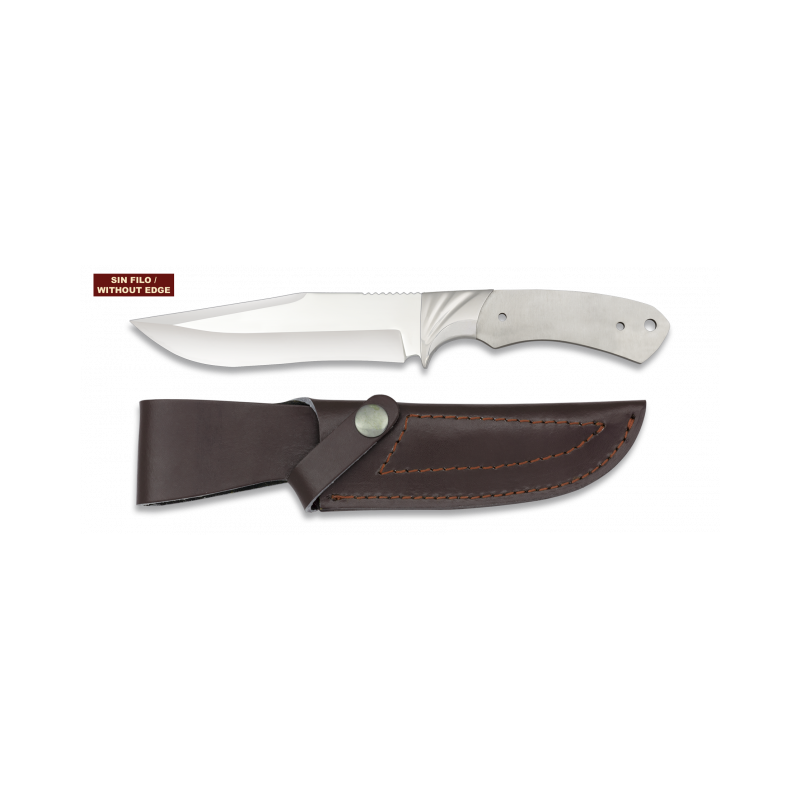 Faca. Total 26 cm. Com case