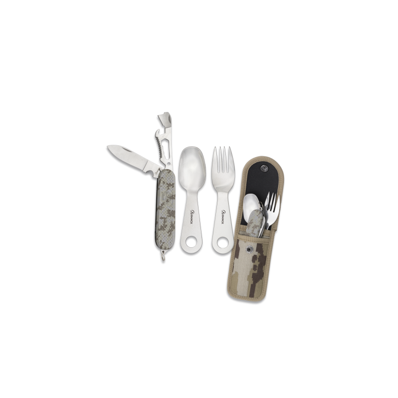 Camping cutlery set Arid multicam