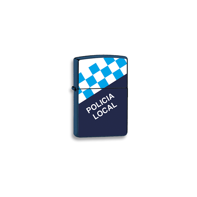 Briquet bleu Police locale