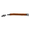Pulsera Paracord Naranja / Negro