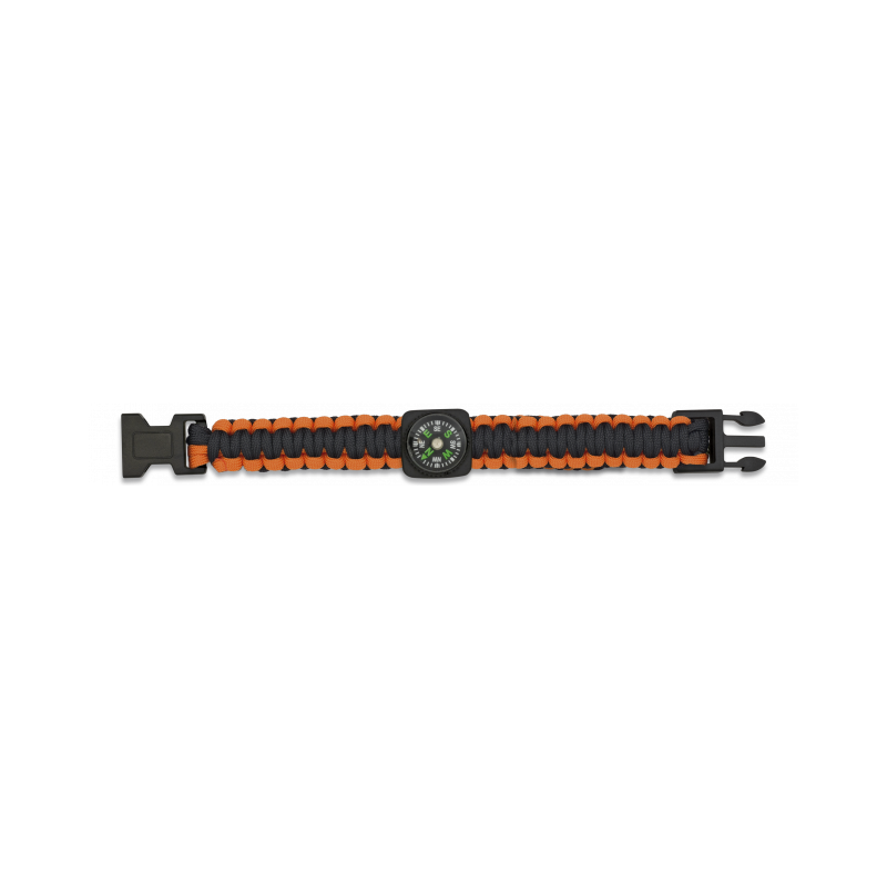 Paracord with compass BARBARIC orange