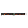 Pulsera paracord Naranja con brújula
