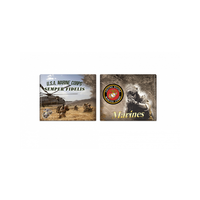 Portefeuille imprimé Marines