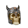 Calavera casco vikingo Resina 14 cm